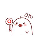 気難しい白いひよこ（個別スタンプ：6）