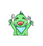 Blue iguan monmon with its friends（個別スタンプ：5）