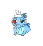 Blue iguan monmon with its friends（個別スタンプ：18）