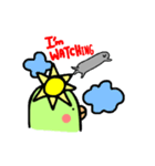 モビちゃんとサンパちゃんの一日（個別スタンプ：24）