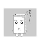 Phone White（個別スタンプ：3）