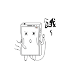 Phone White（個別スタンプ：6）