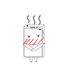Phone White（個別スタンプ：7）