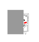 Phone White（個別スタンプ：8）