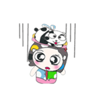 >>My name is Hana. Love panda..^^（個別スタンプ：20）