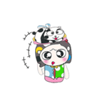 >>My name is Hana. Love panda..^^（個別スタンプ：22）