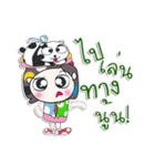 Mr. Hana.. love Panda..^^（個別スタンプ：10）