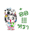 Mr. Hana.. love Panda..^^（個別スタンプ：16）