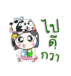 Mr. Hana.. love Panda..^^（個別スタンプ：24）