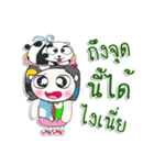 Mr. Hana.. love Panda..^^（個別スタンプ：38）