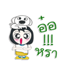 ...Mr. FuFu and dog..^^（個別スタンプ：16）