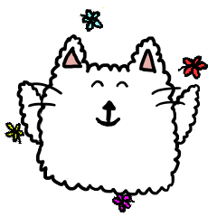 [LINEスタンプ] Fluffy Cat(CHINESE VERSION)