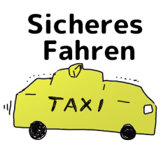 [LINEスタンプ] taxi driver German versionの画像（メイン）