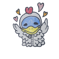 [LINEスタンプ] ニワトリペンギンだよ