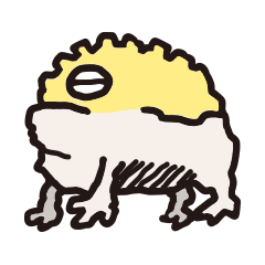 [LINEスタンプ] ナマカフクラガエルのカフくん