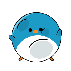 [LINEスタンプ] The cute little DDDD penguinの画像（メイン）