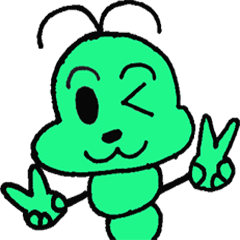 [LINEスタンプ] Green plush 