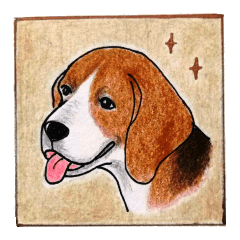 [LINEスタンプ] Beagle says...