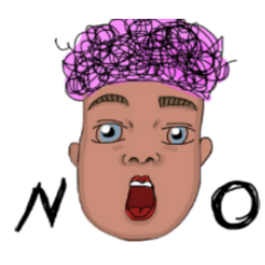 [LINEスタンプ] flat eyebrow family