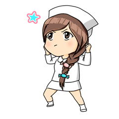 [LINEスタンプ] Lolli - a sweet nurse