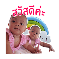 [LINEスタンプ] twin_kitty_crystal_