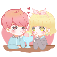 [LINEスタンプ] Cho ＆ Mi Cutie Couple