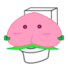 [LINEスタンプ] ももトイレ