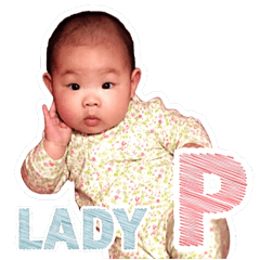 [LINEスタンプ] LADY Pの画像（メイン）