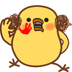 [LINEスタンプ] The cute frizzle chick