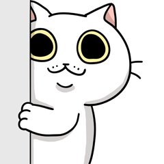 [LINEスタンプ] しろいにゃんこスタンプ
