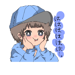 [LINEスタンプ] ブルーとピンクがスキな2人の女の子