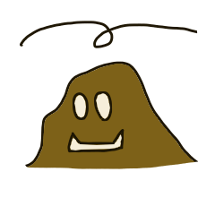 [LINEスタンプ] Mud dough sticky sticky