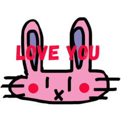 [LINEスタンプ] うさぎのいちにち