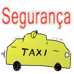 [LINEスタンプ] taxi driver Brazil Portugal