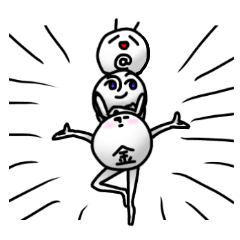 [LINEスタンプ] サギマークンとゆかいな仲間たち