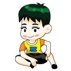 [LINEスタンプ] Boy Sanson 1の画像（メイン）