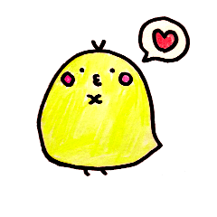 [LINEスタンプ] 手がきひよこ