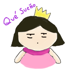 [LINEスタンプ] LLuvia and her crown