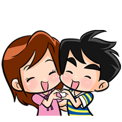 [LINEスタンプ] KARONG ＆ TUINUI <Happy Together>