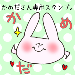 [LINEスタンプ] かめださん専用スタンプ