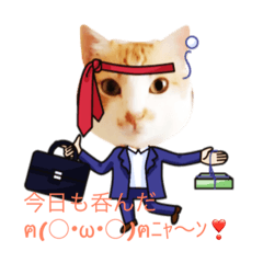 [LINEスタンプ] サラリーマンねこタン