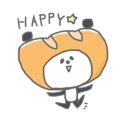 [LINEスタンプ] パンになりたいパンダ