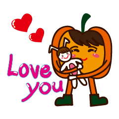 [LINEスタンプ] Pumpkin baby brother