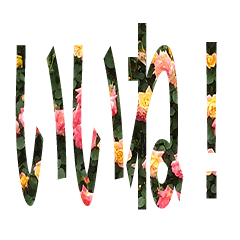[LINEスタンプ] お花の文字