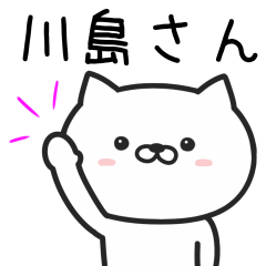 [LINEスタンプ] 川島(かわしま)さんが使うネコの画像（メイン）