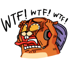[LINEスタンプ] Notebookspec Beaver