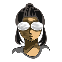 [LINEスタンプ] Ms. Collapse