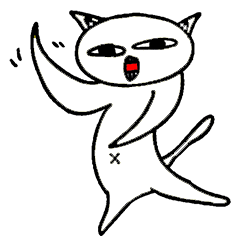 [LINEスタンプ] 猟奇 猫