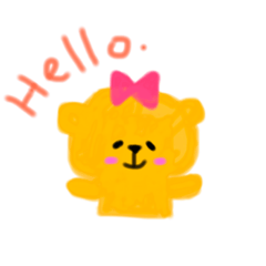 [LINEスタンプ] ぽちゃっとしたくま