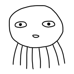 [LINEスタンプ] むきりょくらげ